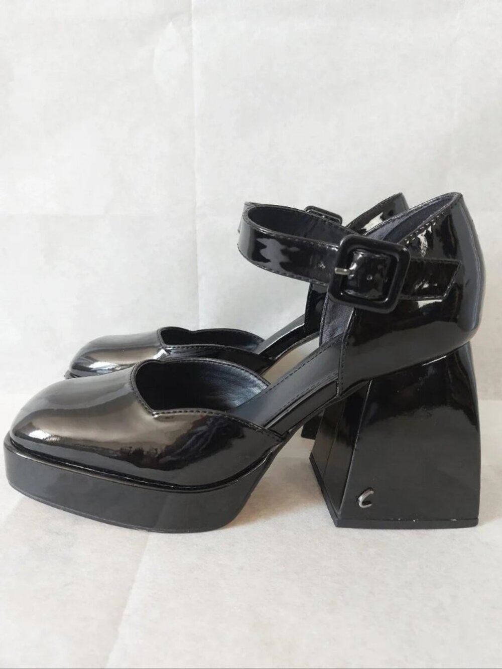 Circus By Sam Edelman Karlie Platform Mary Jane Pumps Patent Leather 7.5 Witchy - Picture 4 of 11